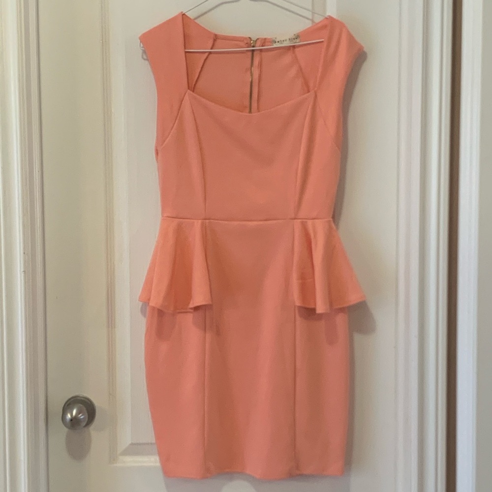 Peach dress by Amber Blue